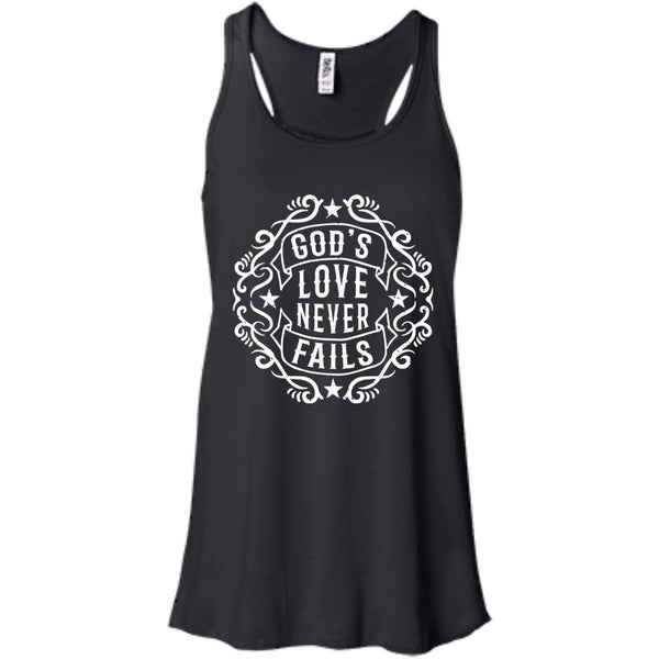 Christian Jesus T shirts God's Love Never Fails Hoodies Sweatshirts