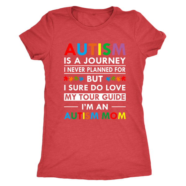 Autism Is A Journey Autism Mom Tri-blend Shirt - Teecify